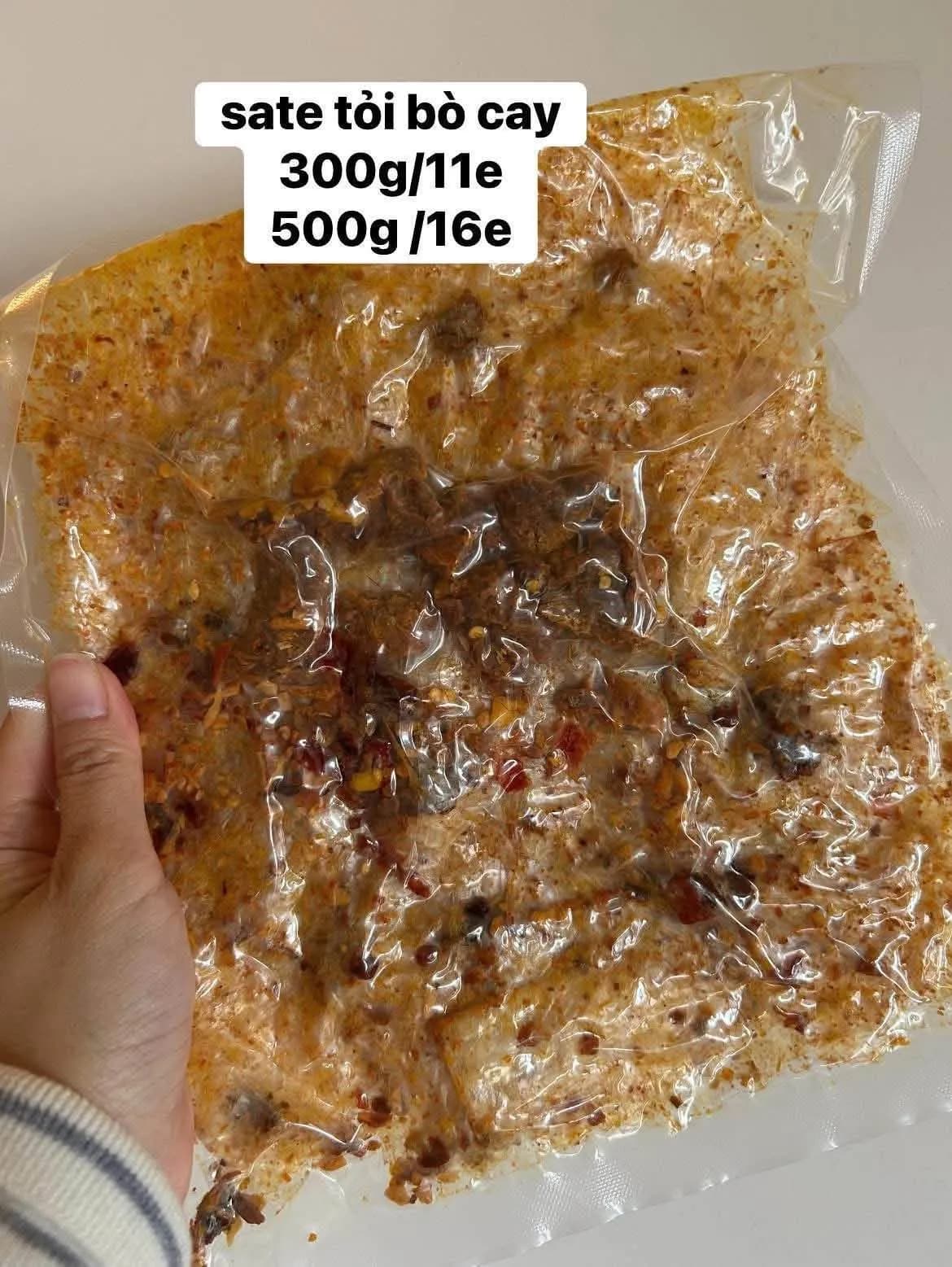 Bánh tráng sả tế bò cay (300gr)