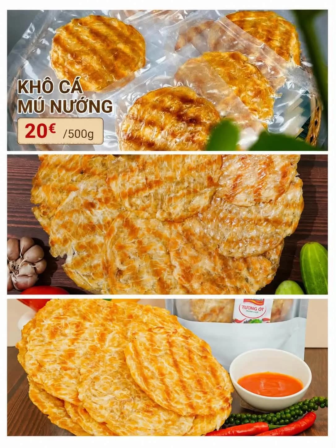 Khô cá mú nướng (500g)
