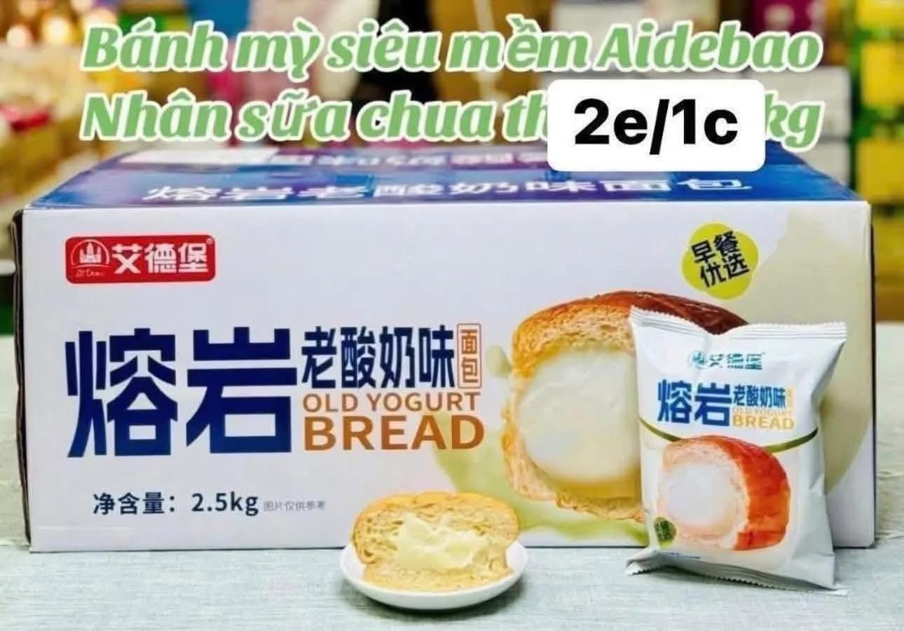 Bánh mì siêu mềm nhân sữa chua