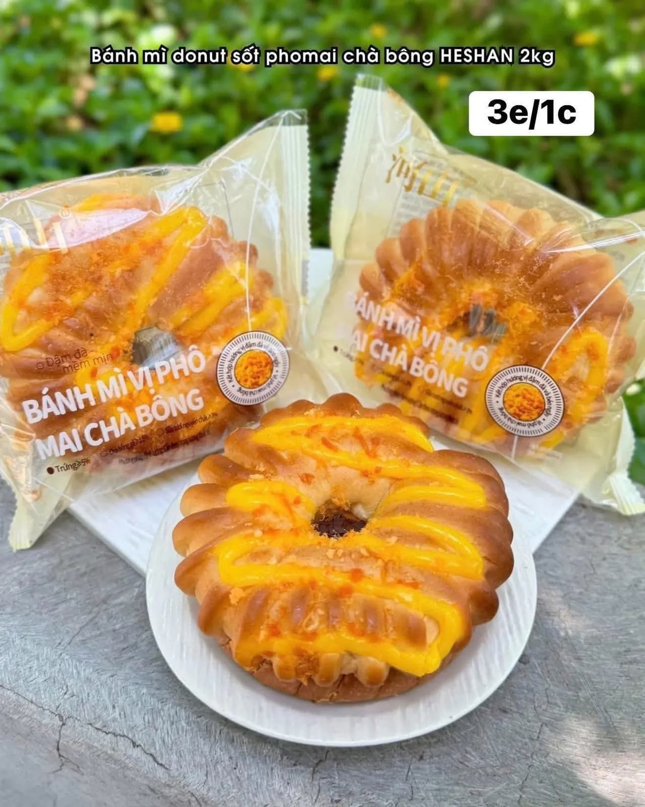 Bánh mì donut sốt phô mai