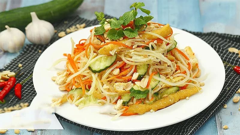 Nộm đu đủ chay