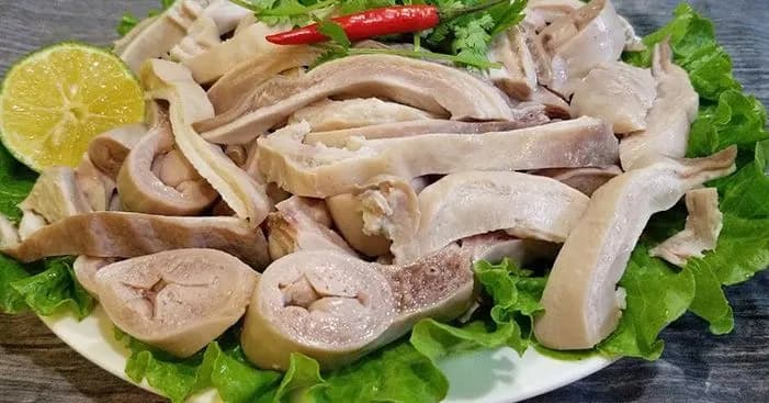Dạ Dày ( kèm rau sống & mắm tôm) 1
