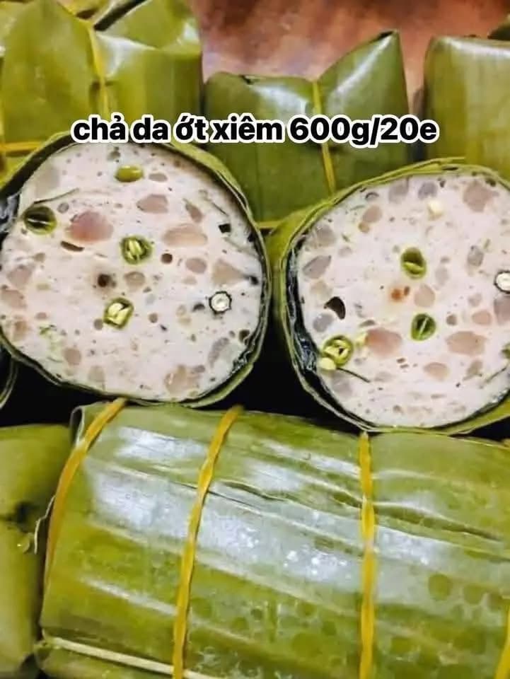 Chả da ớt xiêm xanh (600gr)