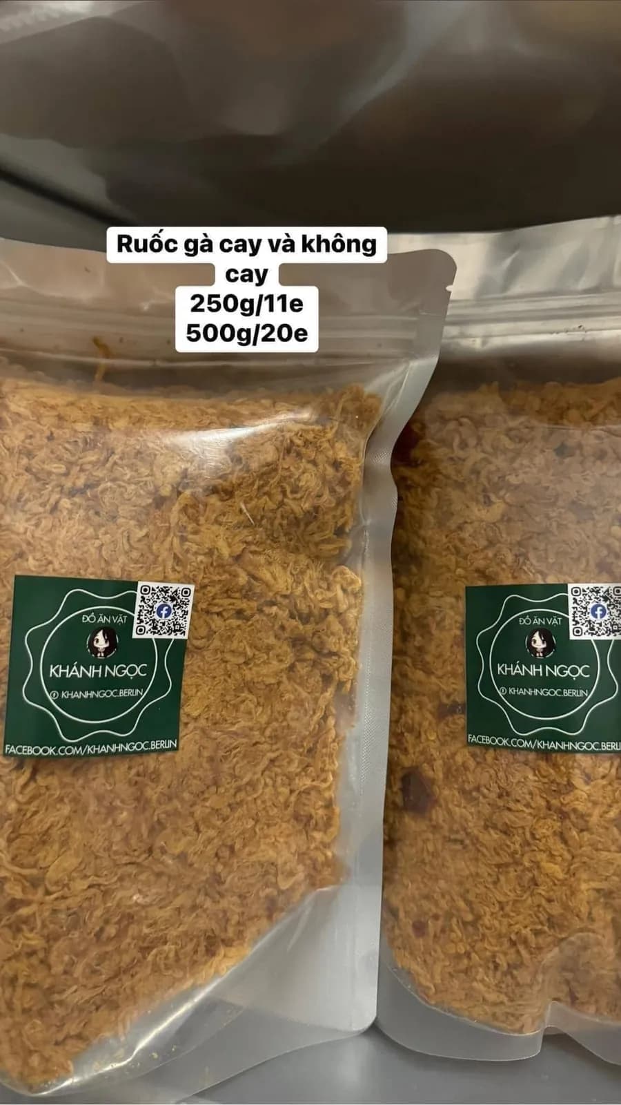 Ruốc gà cay & không cay (250gr)