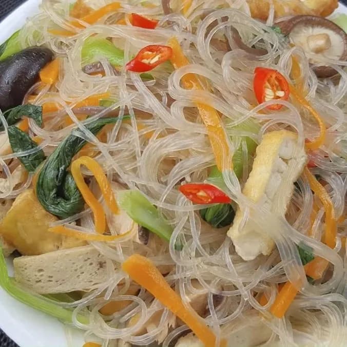 Miến xào chay 1