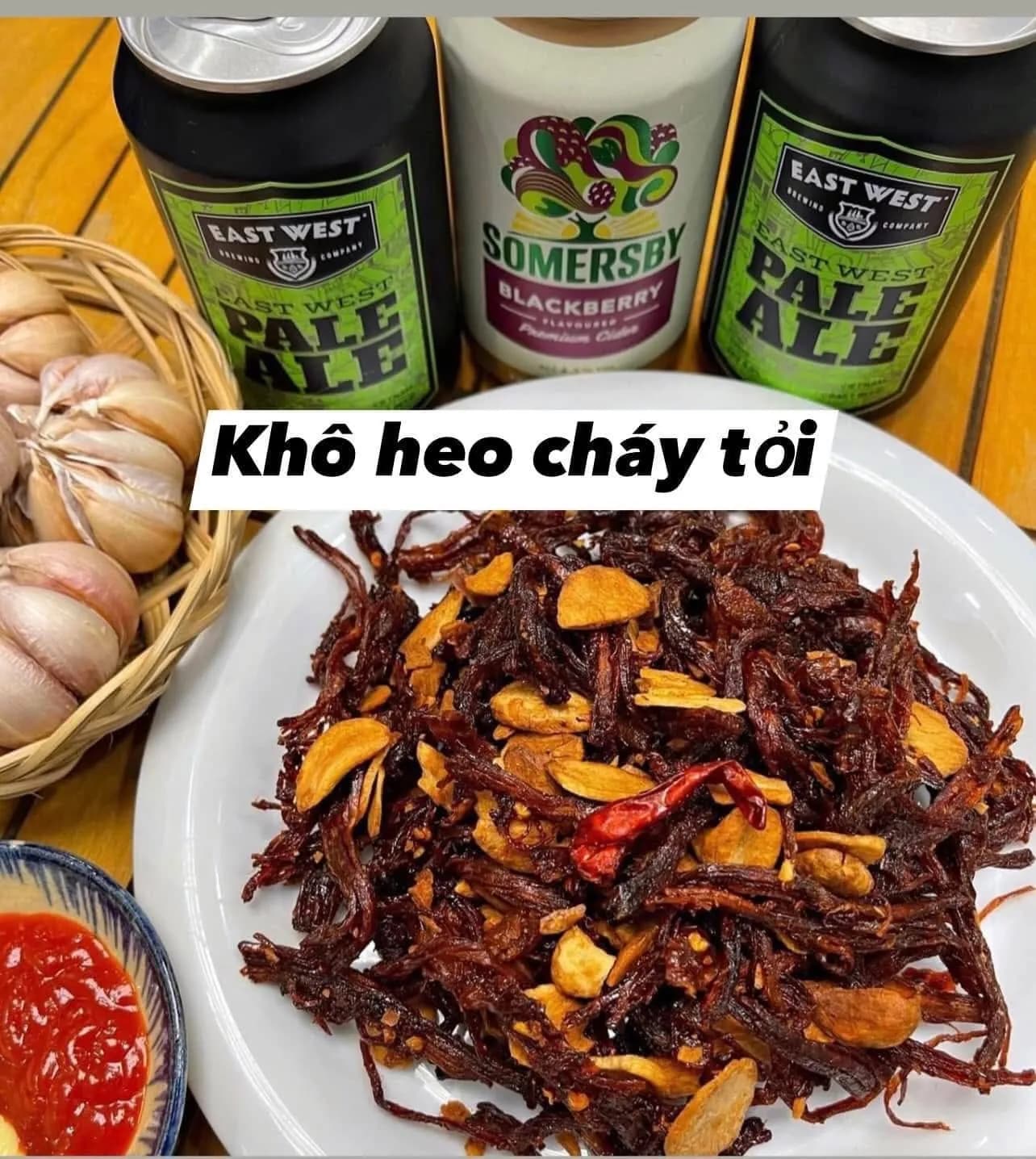 Khô heo cháy tỏi (500gr)
