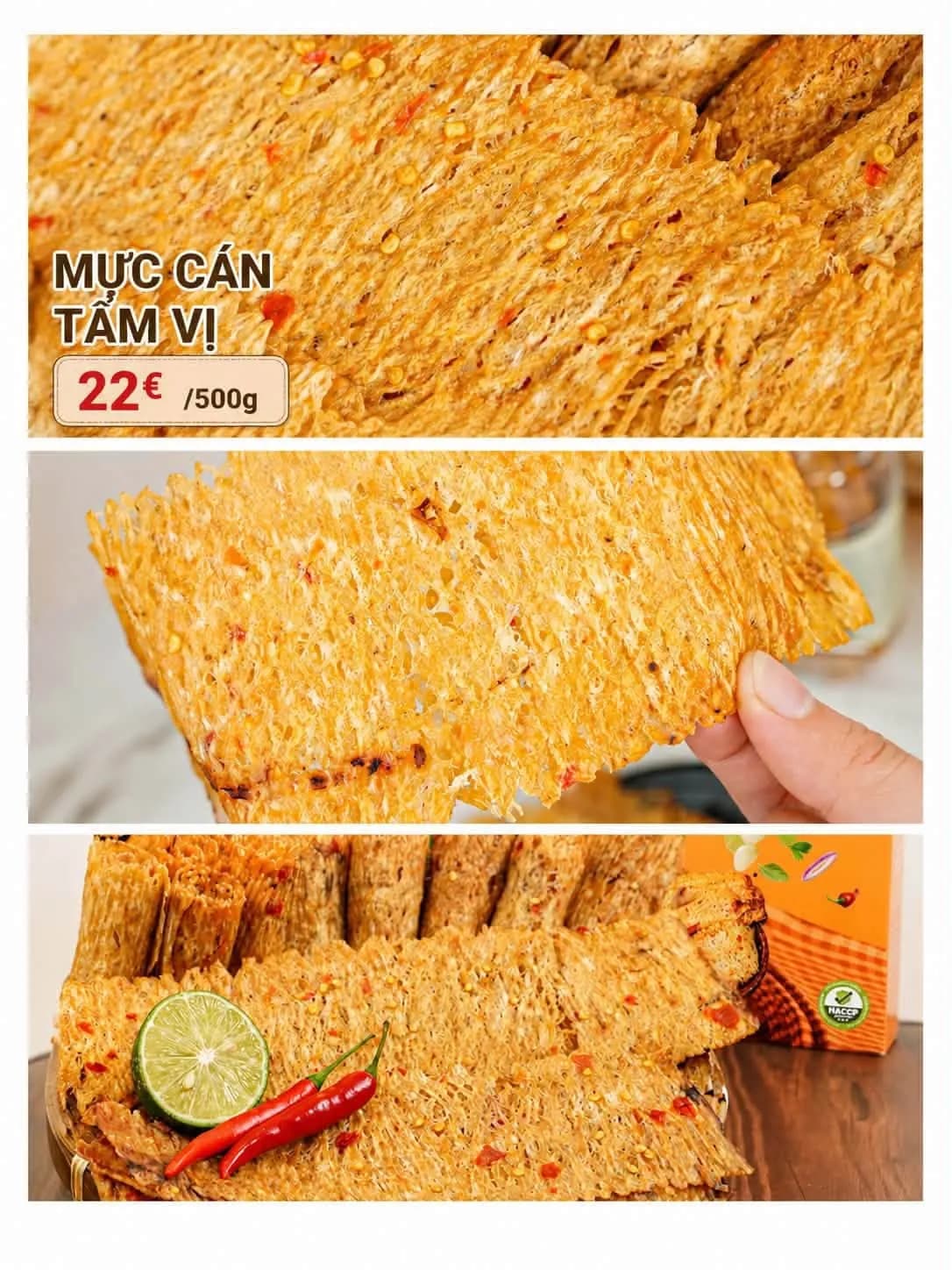 Mực cán tẩm vị (500g)