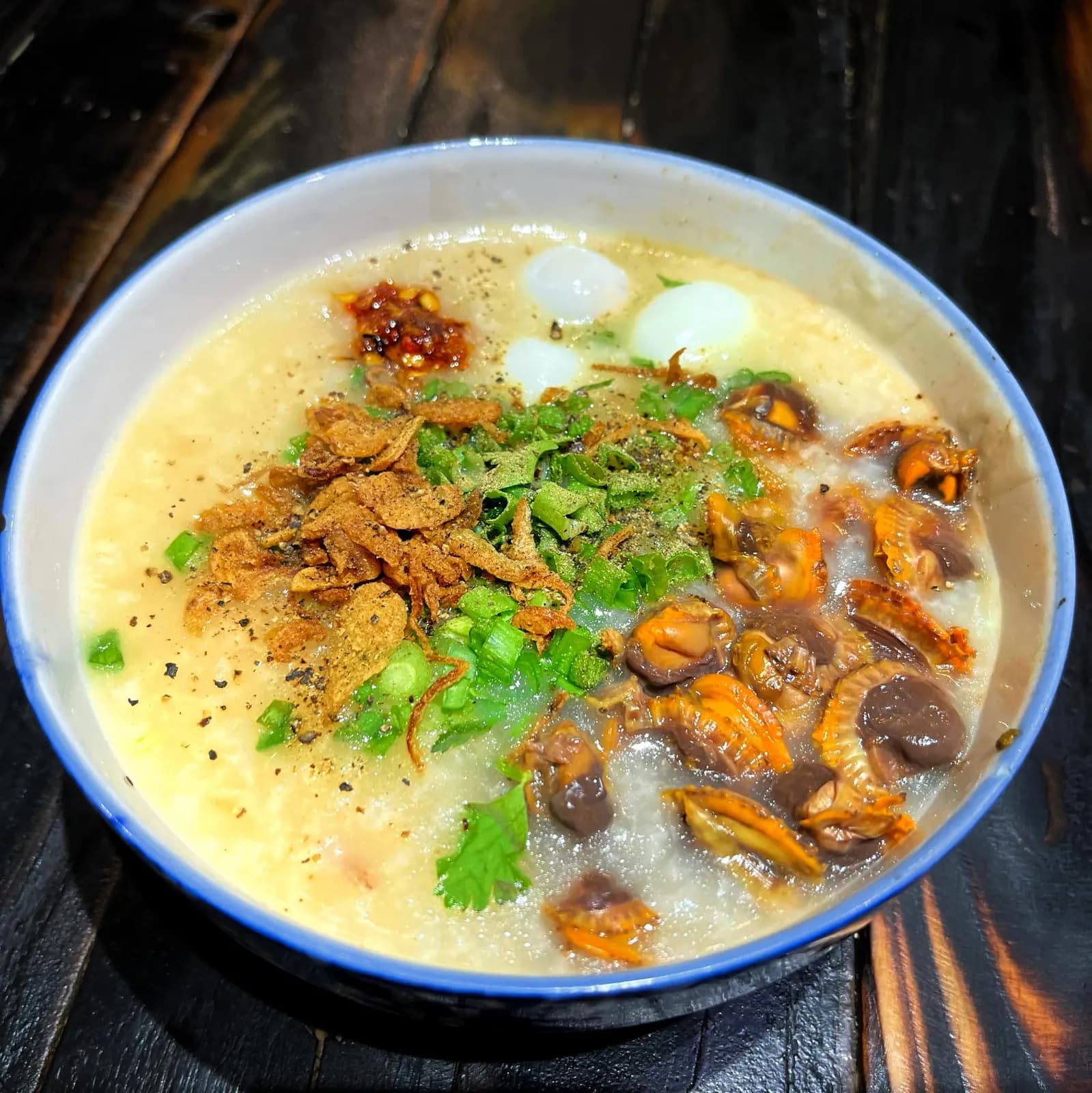 Cháo sò huyết