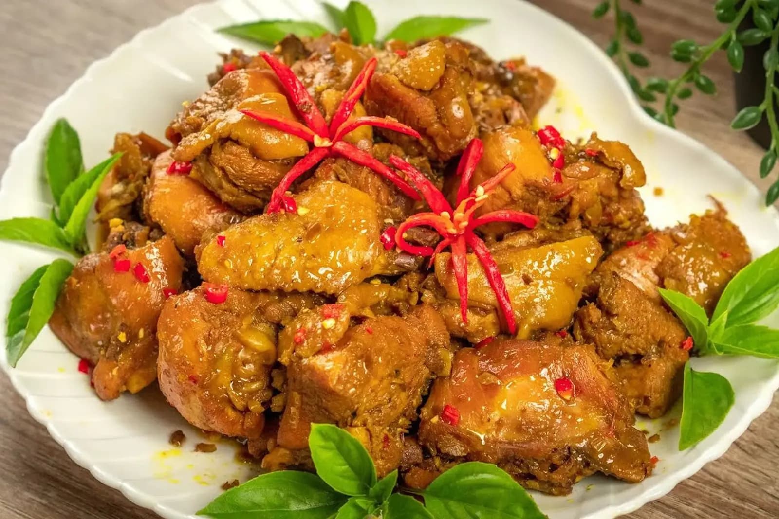 Gà xào sả ớt 1