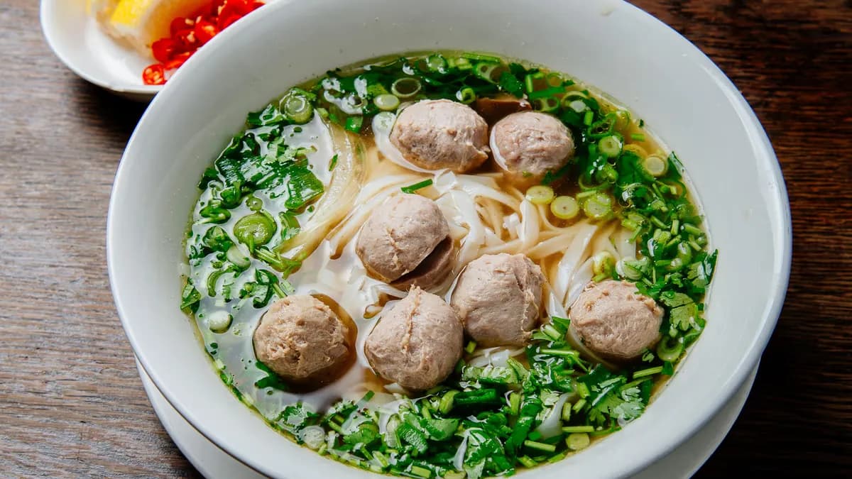Phở bò viên