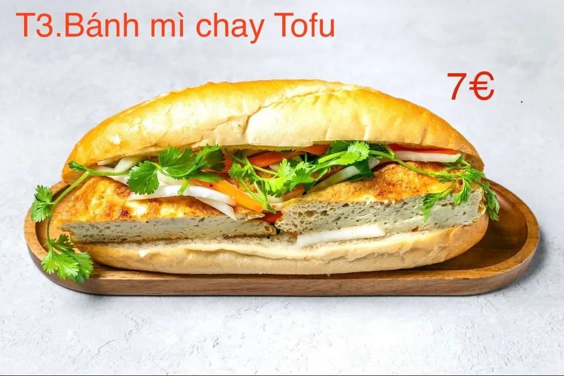 Bánh mì chay Tofu 1