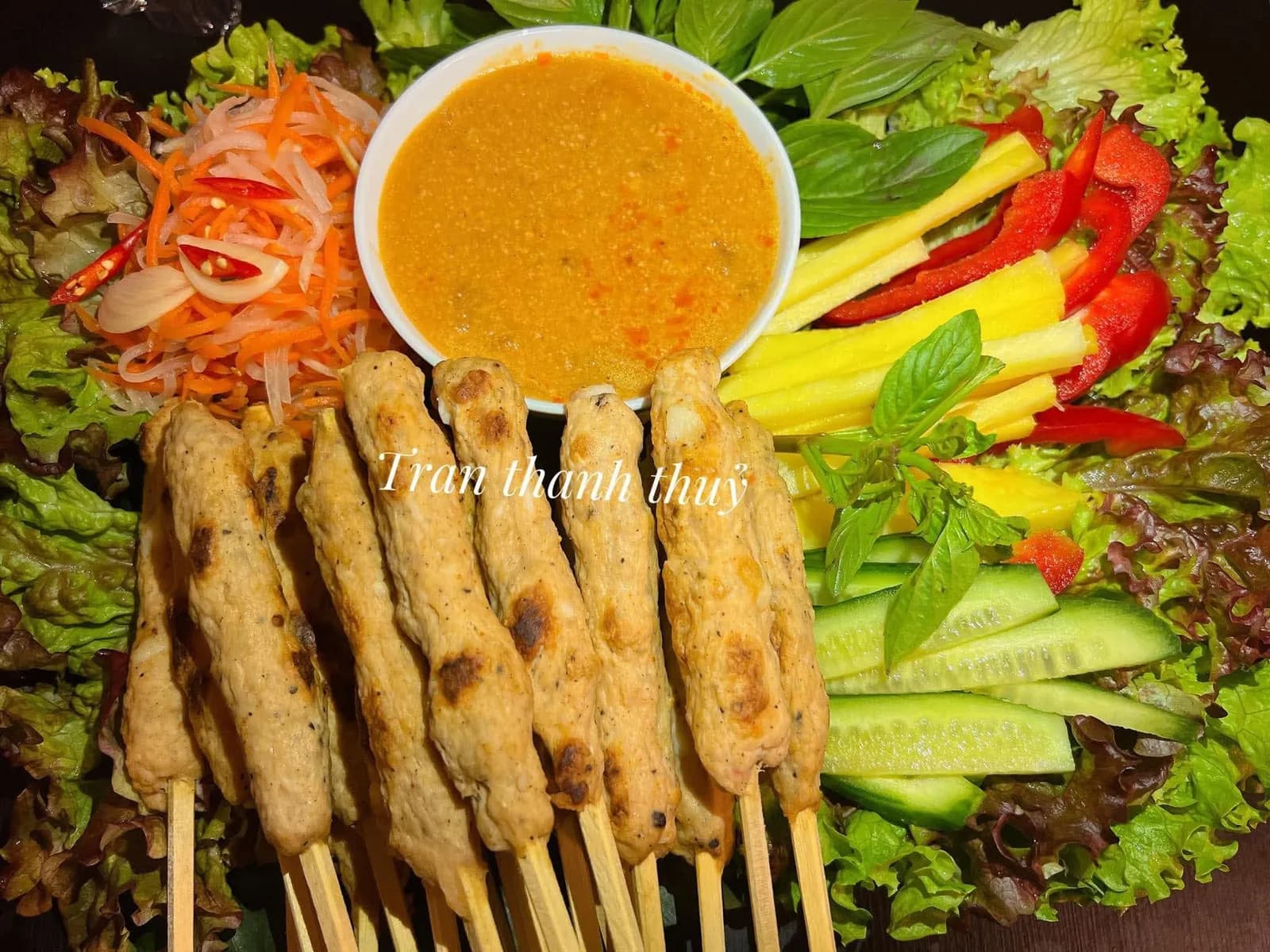 Nem lụi (đồ chua & sốt chấm) 500gr