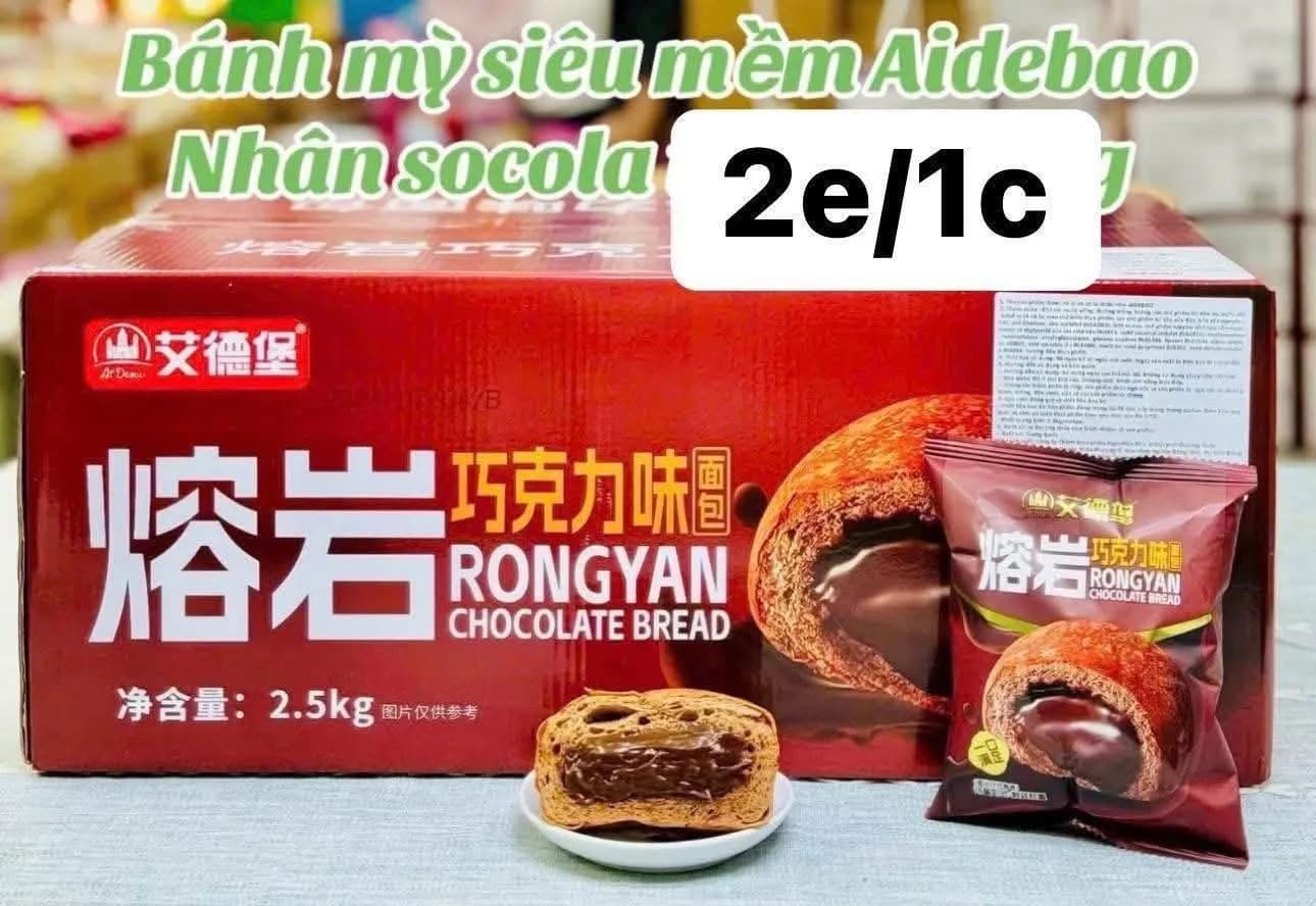 Bánh mì siêu mềm nhân socola