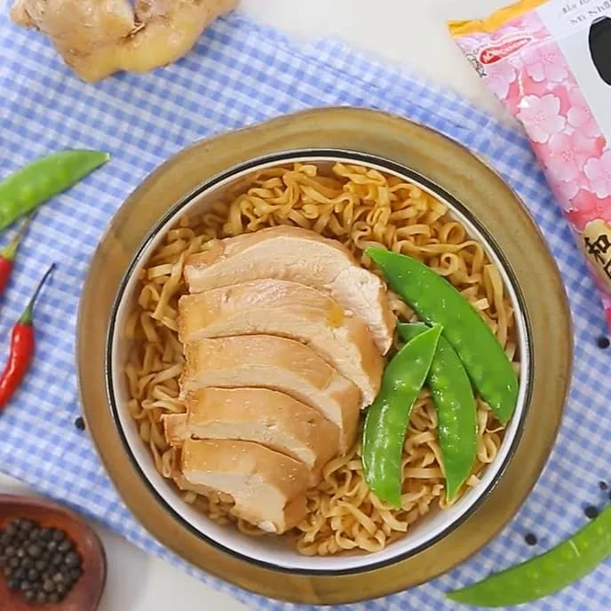 Udon gà chay