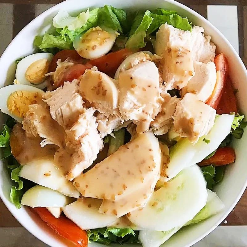 Salad gà chay