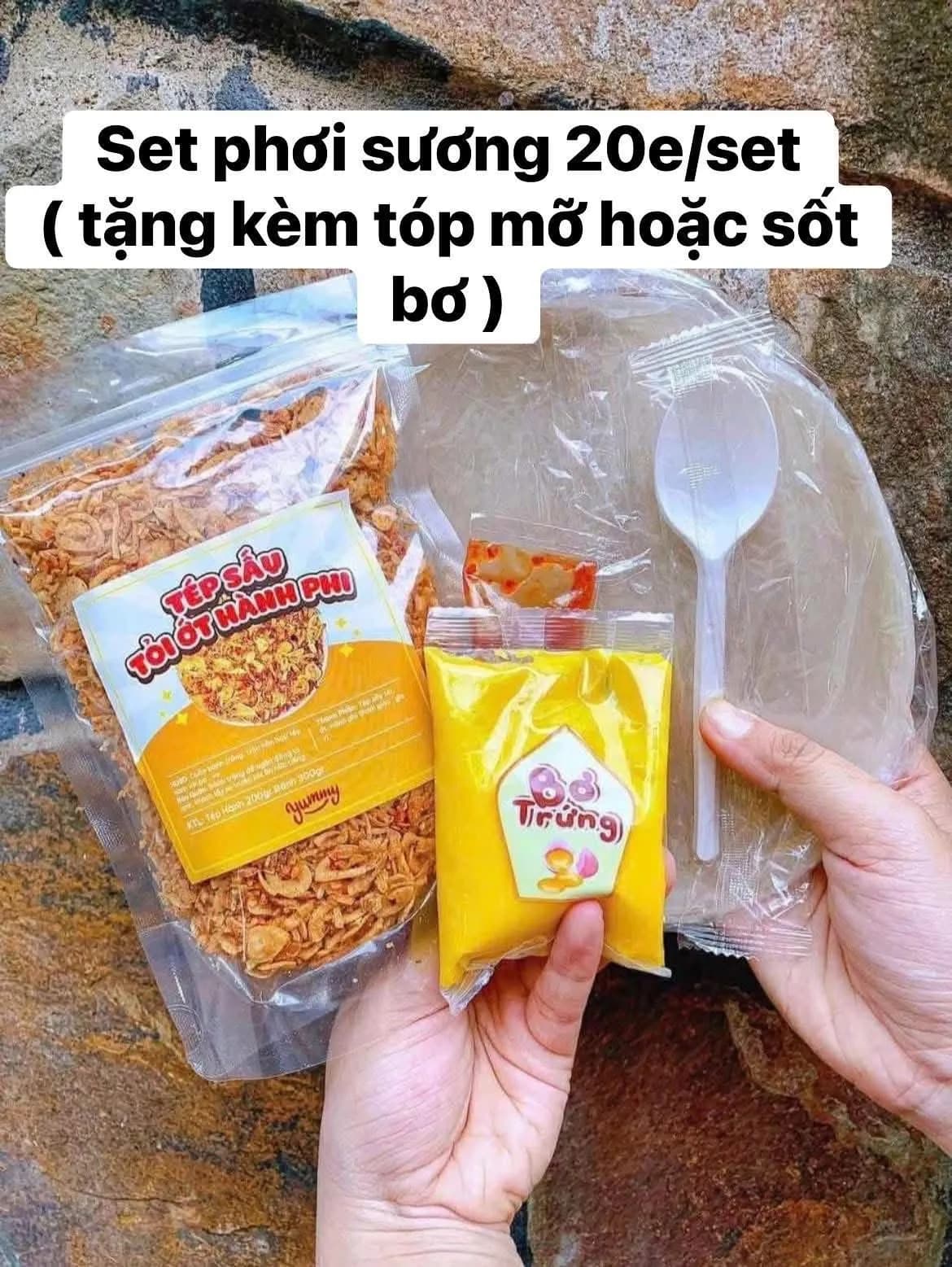 Bánh tráng phơi sương sốt bơ