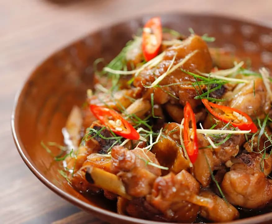 Gà xào gừng