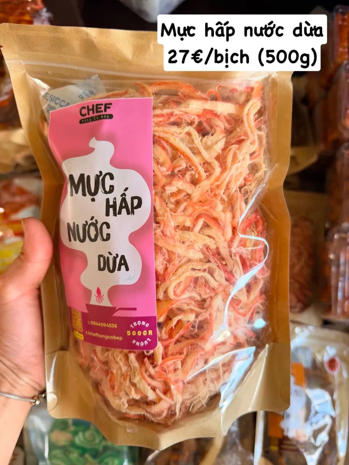 Mực hấp nước dừa (500gr) 1