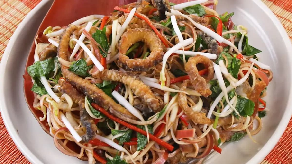 Nộm lươn khô giòn 1