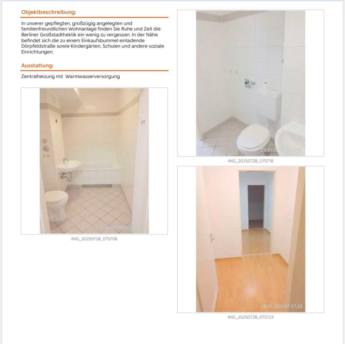 Nhà 2 phòng tại Zinsgutstraße 44, 12489 Berlin 1