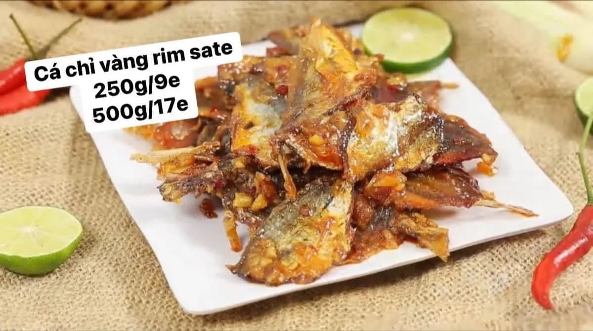 Cá chỉ vàng rim sả tế (250gr)