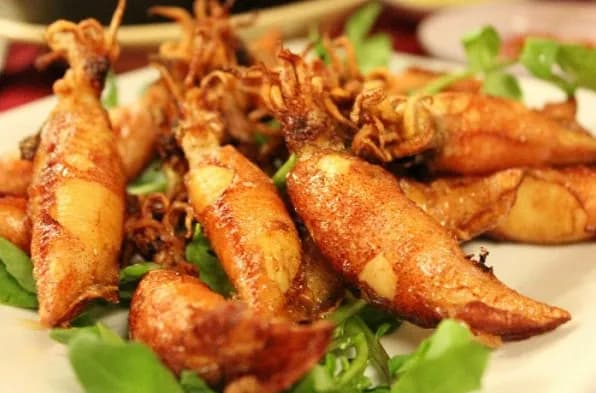 Mực chiên mắm