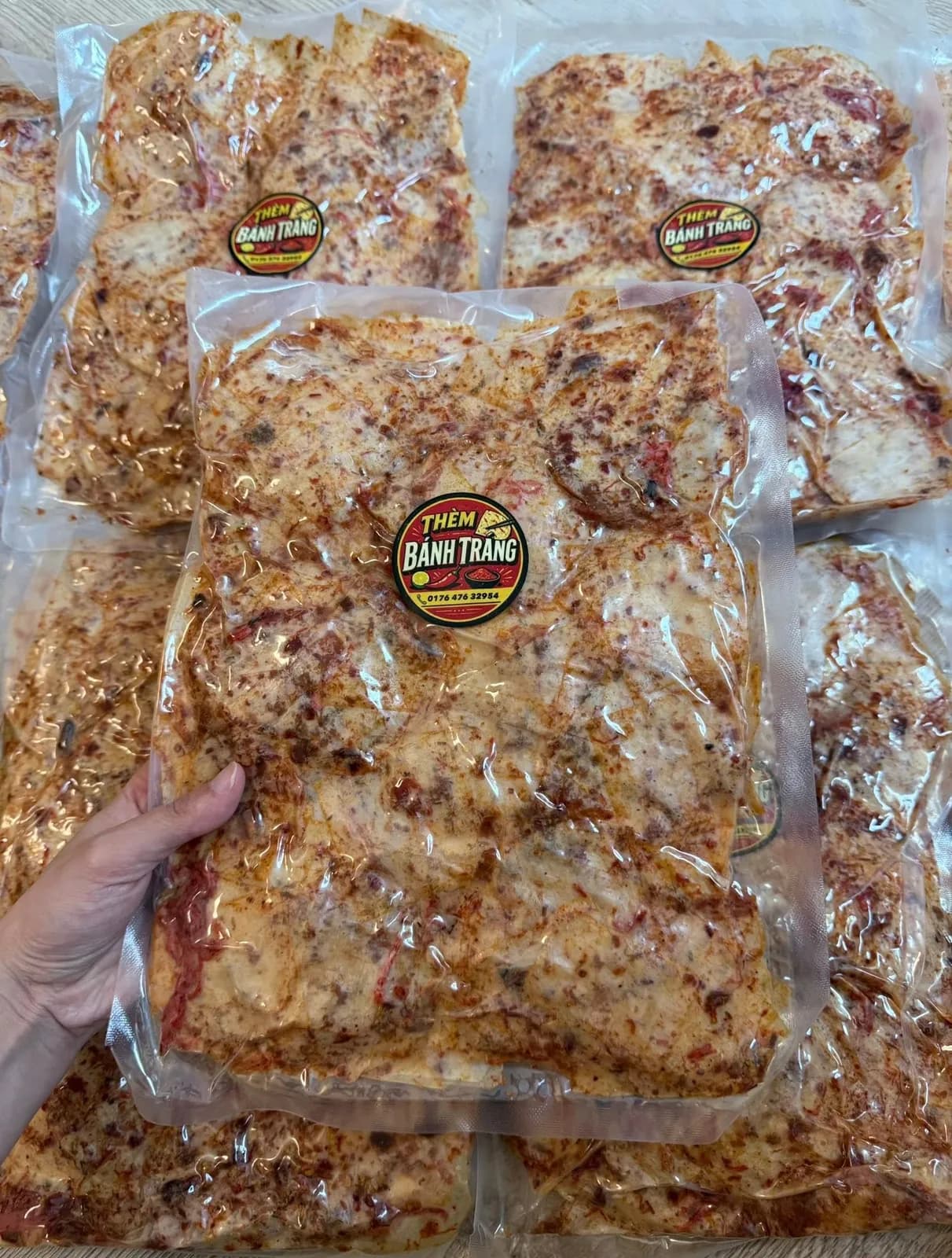 Bánh tráng bò tỏi chua cay 500g