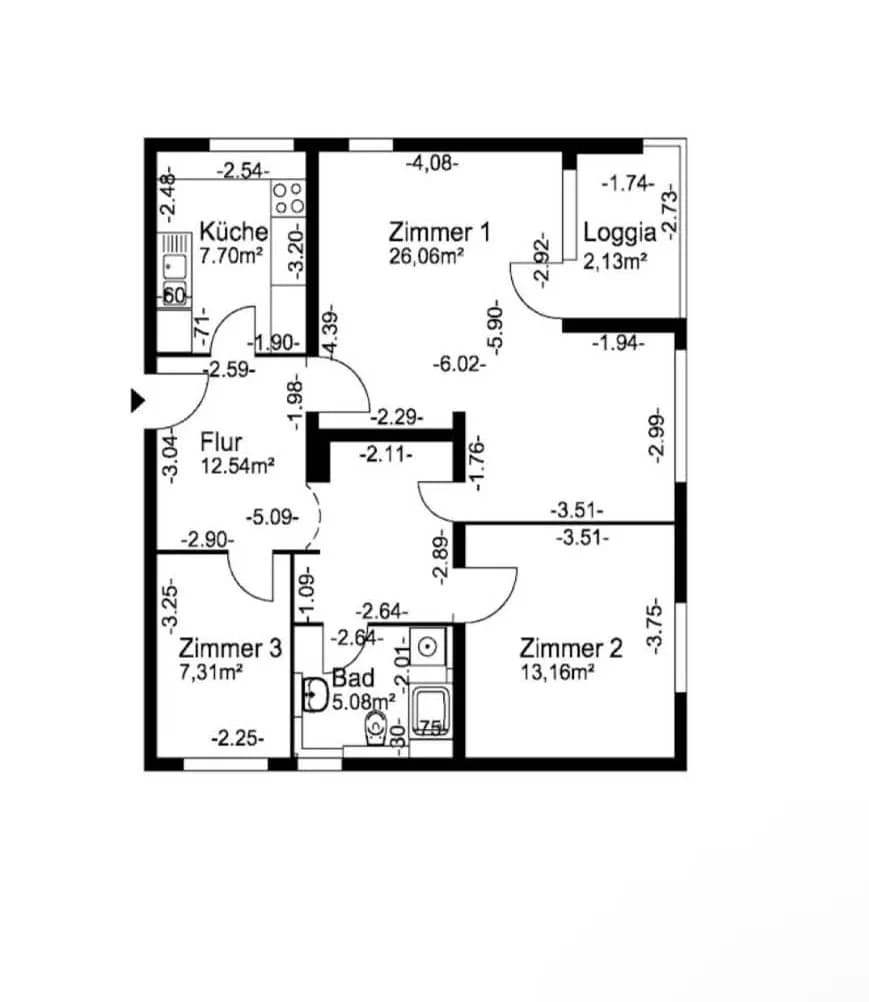 3 phòng  Steglitz-Marienfelde 2