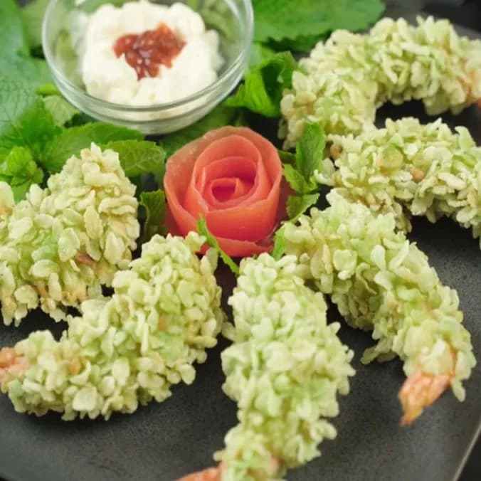 Tôm Chiên Cốm